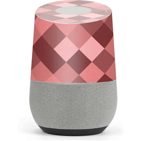 Autumn Red Geometric Google Home Skin